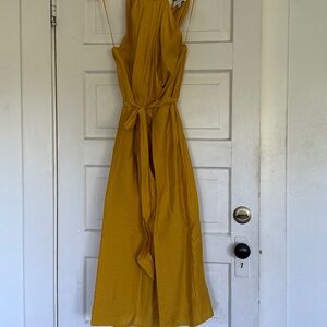 Banana Republic Mustard Backless Dress